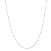 Black Bow Jewelry 0.5mm, 14k Yellow Gold, Cable Rope Chain Necklace - image 3 of 4