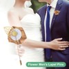 Unique Bargains Ribbon Alloy Outdoor Irregular Flower Lapel Pin 24 Pcs - 4 of 4