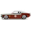 1969 Ford Mustang Silver Met. and Dark Red and Star Lord Figure "Marvel Guardians of the Galaxy" 1/32 Diecast Model Car by Jada - 4 of 4