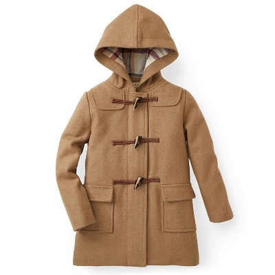 Hope & Henry Girls' Camel Wool Blend Duffle Coat, Kids : Target