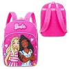 Barbie & Friend 16" Pink Girls Backpack with Front Pocket and side mesh Pockets - 2 of 2