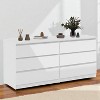 Mshliw 6 Drawer Double Dresser, Wide Storage Chest for Bedroom, Living Room, or Hallway with Anti-Tip Device and Scratch-Resistant Finish - 4 of 4