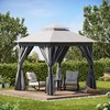 LAUSAINT HOME 8'X 8' Patio Steel Gazebo - 4 of 4