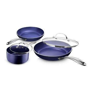 Caannasweis 10 Pieces Pots and Pans Nonstick Cookware Sets Granite
