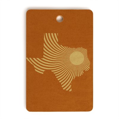 Sombrero Inc Texas Sun Cutting Board - Rectangle