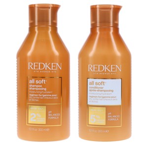 Redken All Soft Shampoo 10.1 oz & All Soft Conditioner 10.1 oz Combo Pack - 1 of 4