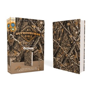 Niv, Outdoorsman Bible, Lost Camo Edition, Leathersoft, Red Letter Edition, Comfort Print - by  Zondervan (Leather Bound) - 1 of 1