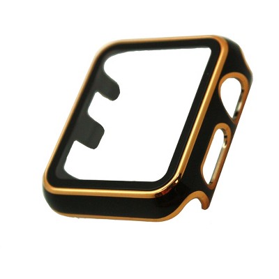 Olivia Pratt Metallic Tempered Glass Bumper for Apple Watch 1 to 7