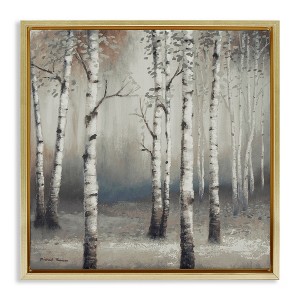 Stupell Industries Birch Trees with Misty Haze, 18" x 18" - 1 of 4