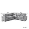 Cloud Couch Modular Sectional Sofa,100.5" V Shaped Couch, Convertible Wide Seater, 5 Seater For Living Room Set,Covers Washable&Replaceable - 4 of 4