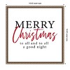 Amanti Art Merry Christmas to All Script2 by Amanti Art Portfolio Canvas Wall Art Print Framed - 2 of 4