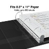Staples Heavy Duty 5" 3-Ring Non-View Binder Black (24663) 82674 - 2 of 4