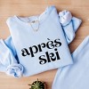 Simply Sage Market Women's Lightweight Garment Dyed Graphic Sweatshirt Apres Ski - 3 of 4