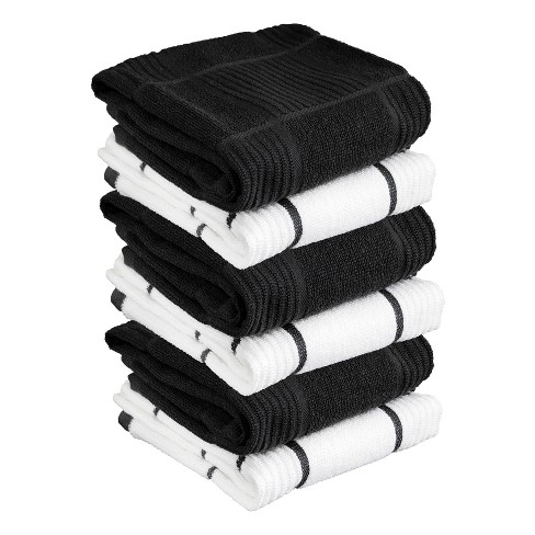 T-fal Solid and Check Parquet Kitchen Towel, Six Pack - image 1 of 4