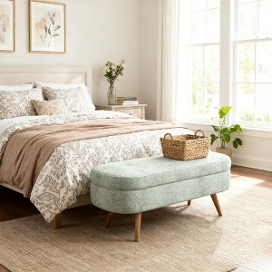 Christopher Knight Home Lvan Multifunctional Wood Storage Faux Shearling Ottoman Bench - 1 of 4