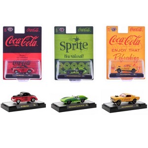 "Sodas" Set of 3 pieces Release 50 Limited Edition to 10000 pieces Worldwide 1/64 Die Cast Model Cars by M2 Machines - 1 of 4