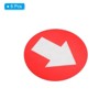 Unique Bargains PVC Removable Self-Adhesive Wall Marking Enter Sign with Arrow 6 Pcs - 3 of 4