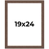 PosterPalooza | 19x24 Wide Barnwood Picture Frame, UV Acrylic, 6 Finishes - Grey, Brown, White, and Black - 2 of 4