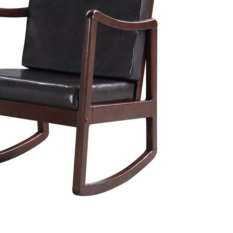 32&#34; Raina PU Active Sitting Chair Dark Brown/Espresso Finish - Acme Furniture, 4 of 7