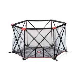 Carlson Pet Six Panel Portable Pet Pen with Small Pet Door - Red - 1 of 4