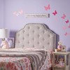 Modern Headboard, Upholstered Queen Headboard, Curved Integrated Design Button Tufted Full Size Headboard,41.50'' x 3.25'' x 54.25''(3.46*0.27*4.52) - 2 of 4