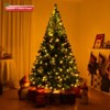 SUGIFT 7.5ft Pre-Lit Artificial Christmas Tree with 400 Multi-Color LED Lights and 1405 PVC Branch Tips - 3 of 4
