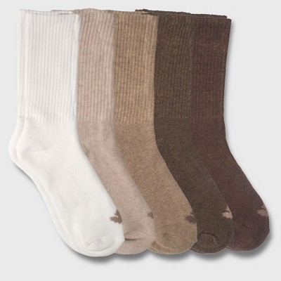 Canada Weather Gear Women's 5-Pack Cushioned Crew Socks, Size 4-10