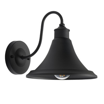 Graylyn Black Steel Outdoor Wall Sconce Set of 2