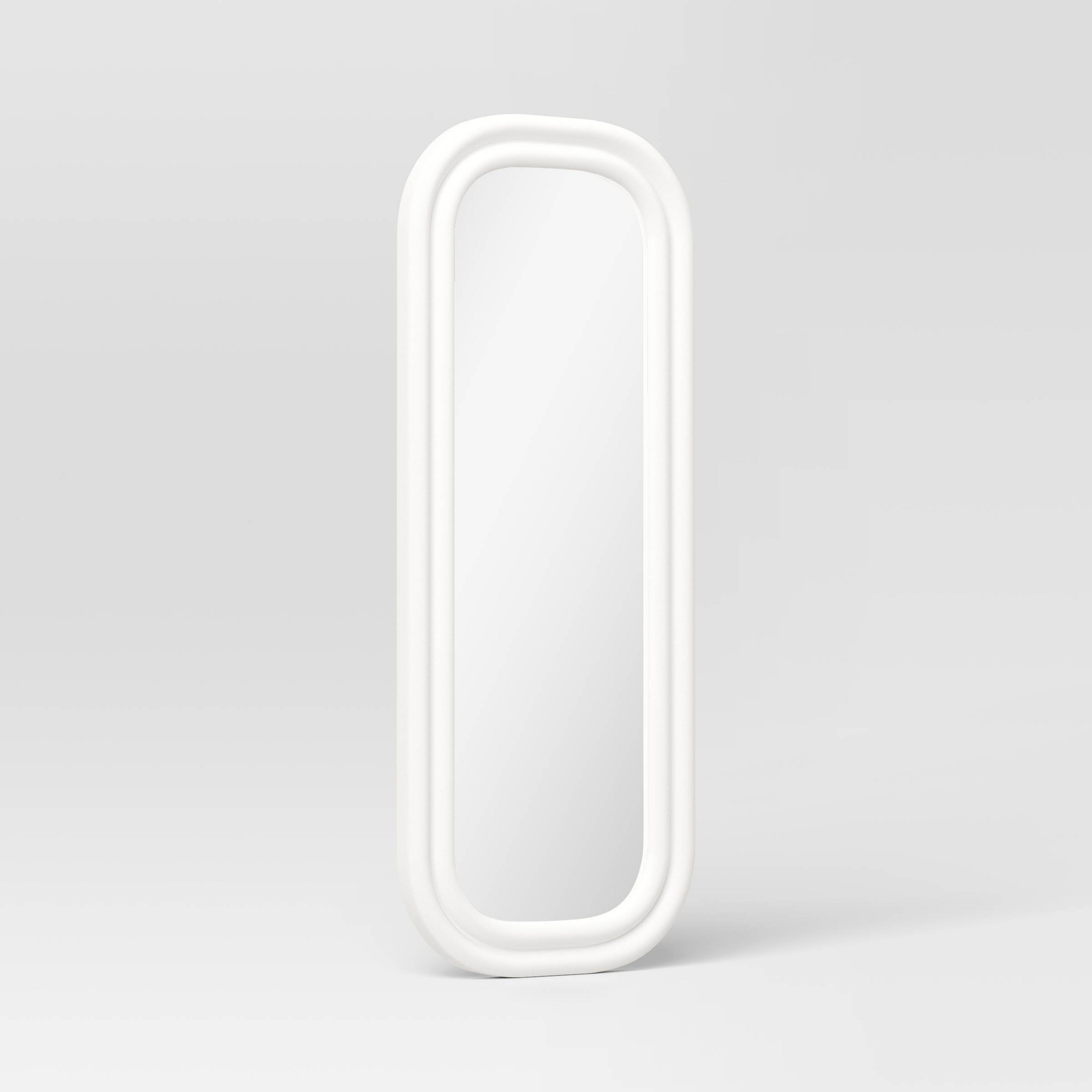 25"x65" Textured Floor Mirror White - Threshold™