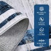 Washable Living Room Rug with Distressed Modern Border, Non-Slip, Soft Decorative Accent Carpet, Contemporary Minimalist Design for Bedroom Floor. - 4 of 4