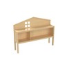 DOMETOUR Headboard Storage Cabinet for Full-size Montessori Floor Bed Natural,Freely collocation - 2 of 4