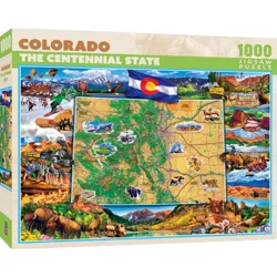 MasterPieces 1000 Piece Jigsaw Puzzle for Adults, Family, Or Kids - Colorado Map - 19.25"x26.75"