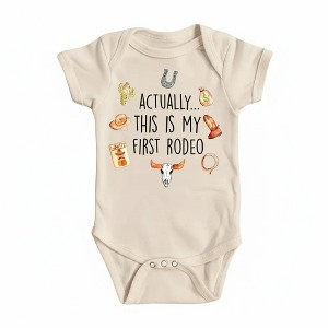 First Rodeo 1 Newborn Baby Onesie® Bodysuit GS1 - 1 of 4