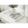 Amanti Art Intuition Blue and Tan Decorative Wood Ottoman/Coffee Table Tray 13x19 Inch - 4 of 4