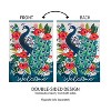 Evergreen Floral Peacock LInen House Flag 28 x 44 Inches Outdoor Decor for Homes and Gardens - 4 of 4