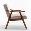 OUTSUPPLY Accent Chair, Living Room Chair with Solid Wood Frame, Wingback Chair for Bedroom, Reading Room - 4 of 4