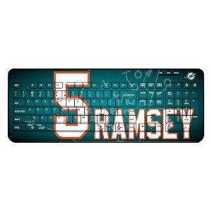 NFL Miami Dolphins Players Game Tactic Wireless USB Keyboard - 1 of 4