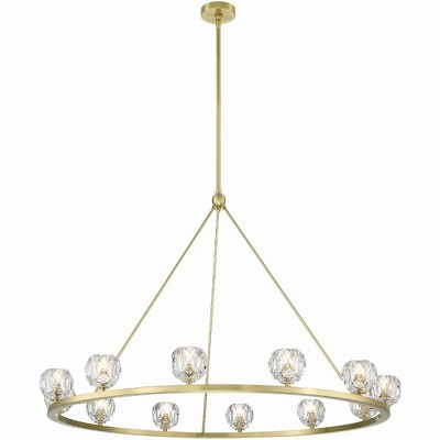 Crystorama Lighting Aragon 12 - Light Chandelier in  Soft Brass