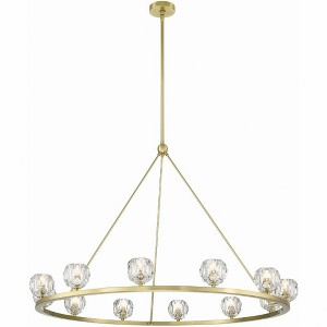 Crystorama Lighting Aragon 12 - Light Chandelier in  Soft Brass - 1 of 4