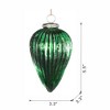 NAYSAYE Party Decoration and Accessories Set of 6 Glass Christmas Ball Ornaments for Christmas Tree Decorations, Green, 3.3"*5.5"*0.37" - 2 of 4