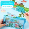 4 in 1 Dinosaur Wooden Puzzles for Toddlers Glow in The Dark Jigsaw Puzzles Educational Preschool Toys Christmas Birthday Gifts for Boys Girls Age 3-5 - 4 of 4