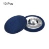 Unique Bargains Blouses Sweater Round Aluminum Cotton Fabric Cloth Covered Buttons 10 Pcs - 3 of 4
