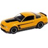 2012 Ford Mustang Boss 302 Yellow Blaze with Black Accents "Modern Muscle" 1/64 Diecast Model Cars by Auto World - 2 of 4