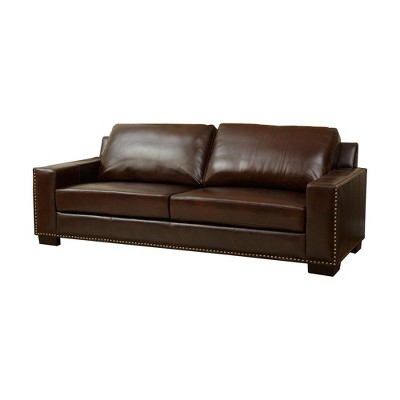 target leather sofa