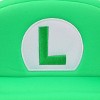 Super Mario Bros Embroidered Luigi L Patch Adult Green Beret Cap - 4 of 4