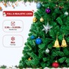 SUGIFT 6ft Premium Artificial Christmas Tree Pine Hinged Xmas Tree W/1000 Branch Tips & Metal Stand - 3 of 4