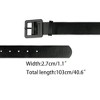 Elerevyo Women's Black Casual PU Leather Waist Belt with Buckle - 3 of 4