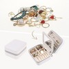 Unique Bargains Travel Girl's Gifts Small Portable PU Leather Jewelry Organizer Case - 2 of 4