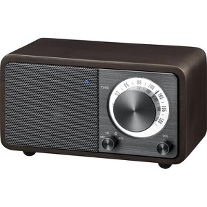 Sangean WR7 Wood Cabinet Mini Bluetooth Speaker with FM Tuner and Aux-in. - 1 of 3