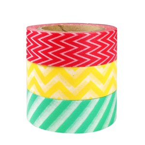 Wrapables Dancing Stripes Japanese Washi Masking Tape (Set of 3) - 1 of 2
